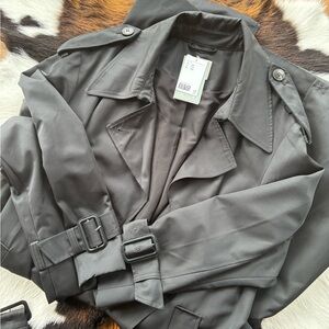 H&M Charcoal Trench Coat